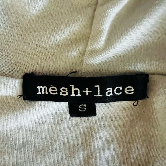 MESH + LACE WOMEN’S SOFT GRAY HOODED TEDDY STYLE VEST SIZE SMALL - Picture 9 of 10